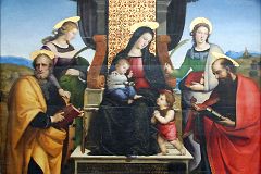 Top Met Paintings Before 1860 06 Raphael - Madonna and Child Enthroned with Saints